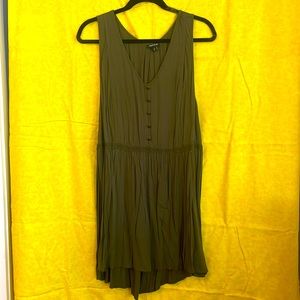 Torrid Olive Tank Blouse size 4